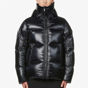 Veste matelassée unisexe à col rond et fermeture éclair, de haute qualité, imperméable, écologique, coupe-vent, rembourrage en coton, patchwork sur le devant - Product Image 1