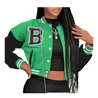 Dernières tendances : Vestes de sport personnalisables pour femmes, grandes tailles, manches en cuir de vachette, laine unie, couleurs et tailles personnalisables