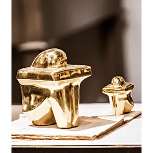 Estatua de Animal Metálica Hecha a Mano, Decoración de Lujo Contemporánea, Regalo Moderno, Escultura Pulida, Zahid Exports, Mayorista - Product Image 3