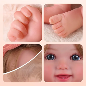 Muñecas Bebés Reborn Realistas Babeside, <span class=keywords><strong>Susan</strong></span>, Niña Pequeña de 20 Pulgadas con Ojos Abiertos y Expresión Suave - Product Image 5