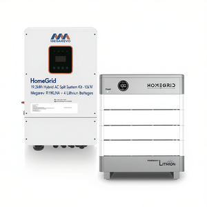 Kit de système hybride AC split HomeGrid 19,2 kWh - 10 kW Megarevo R10KLNA + 4 batteries au lithium - Product Image 2