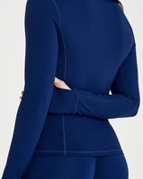 Nueva Chaqueta de Yoga para Mujer, Talla Grande, Ajustada, Manga Larga, Secado Rápido, con Cierre, Spandex/Nailon, Conjunto de 3 Piezas