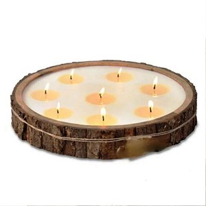 Natural Mango Wood Bark Bowl Round Wedding Decorative Food Serving Tray Eco-Friendly Made in India - Product Image 4