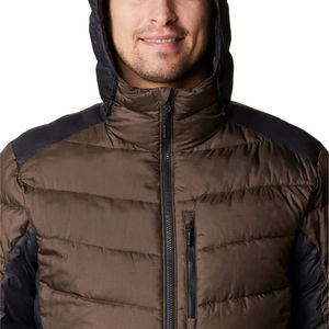 Veste d'hiver unisexe légère à capuche avec rembourrage isolant imperméable Logo avant Voyage quotidien en plein air Confort - Product Image 4