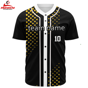 Camiseta de Béisbol Personalizada Unisex de Alta Calidad, Ropa Deportiva Transpirable para Adultos, Talla Grande, Uniforme Sublimado con Logotipo Bordado - Product Image 3