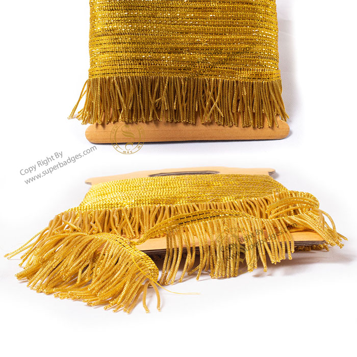 Fashion Fringe in Silk Polyester Cotton Thread Gilt and Bullion Wire