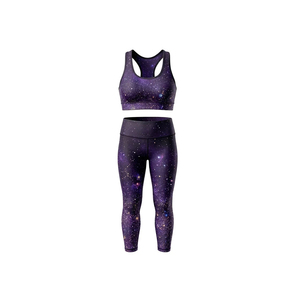 <b>Top</b> Trending <b>Women's</b> Yoga Sets Breathable Lightweight Customizable 2-Piece Solid Plus Size Sportswear for Gym Workout - Product Image 1