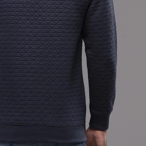 Sudadera con capucha de hombre con impresión de logotipo personalizado de alta calidad Sudadera de lana con cremallera lisa en blanco con diseño en relieve 3D y logotipo bordado - Product Image 6