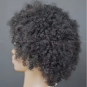 Cabello humano real de Vietnam Factory 8-32 pulgadas Remy Virgin Hair Spring Curly Lace Front Peluca con trama única de color natural - Product Image 1