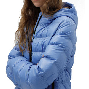 Chaqueta acolchada elegante para hombre y mujer para invierno frío Tela de lona de alta calidad Abrigo con capucha con logotipo personalizado para uso en exteriores - Product Image 3