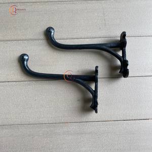 Set Of 2 Black Powder Coated Pure Iron Wall Decorative Hanger and Hooks Latest Designer <b>Heavy</b> <b>Duty</b> Durable Hooks For Home Decor - Product Image 4