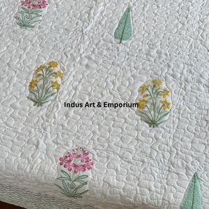 Colchas y Cubrecamas Acolchados de Algodón 100% Tejidos a Mano y Estampados con Bloques, Ecológicos, al por Mayor - Product Image 5