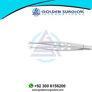 0.12mm 1x2 dents, forets de fixation en forme de U, instruments de microchirurgie ophtalmique droits - Product Image 4