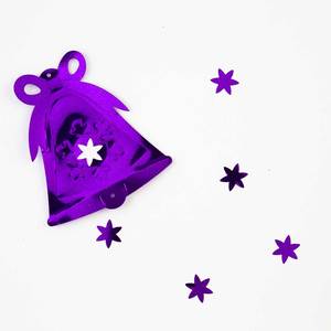 หลุมสองด้านประดับเลื่อมรูปทรงพิเศษสีเมทัลลิก - Product Image 1