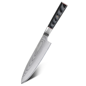 Venta al por mayor personalizado de calidad superior OEM ODM servicio afilado Cuchillo de cocina japonés de acero de Damasco cuchillo de Chef de cocina con mango - Product Image 6