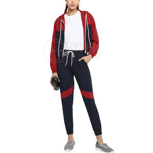 2023 venta al por mayor en blanco personalizar Etiqueta Privada ropa de mujer dolor sólido chándal ligero señoras chándal al aire libre para la venta - Product Image 2