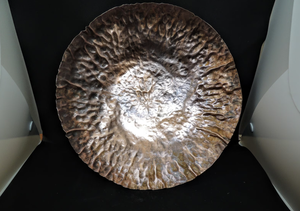 Nouvelle plaque en aluminium décorative polie à la main couleur badigeon et gravure avec plat de Style américain pour le service de dîner de mariage - Product Image 2