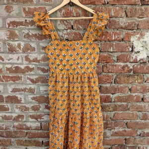 Robe imprimée bloc à la main tuniques indiennes robe longue en coton indien - Product Image 1