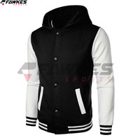 Veste universitaire de sport décontractée pour hommes Vestes Letterman à capuche à la mode Nouveau design de mode Veste universitaire pour hommes
