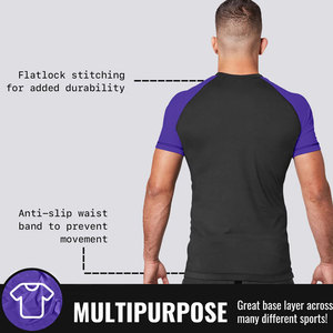 New Style OEM Service Rash Guard with Custom Printed Design Surf Rashguard Luxury Compression Shirt for Men - Product Image 5