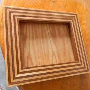 กรอบรูปไม้แบบชนบทสำหรับตกแต่งผนังกรอบรูปไม้แบบกำหนดเองกรอบรูปสีน้ำตาล - Product Image 1