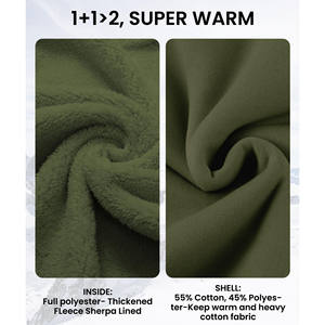 Wholesale Puff Print <b>Men</b> Oversized Oversized 100% Cotton <b>Black</b> Blank <b>Fleece</b> Pullover Hoodies Oversized <b>Men's</b> Sweatshirt Hoodies - Product Image 3