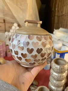 Pot en bambou artisanal incrusté de coquille d'œuf et de nacre, laque de luxe, décoration d'intérieur et cadeau de l'année lunaire premium - Product Image 5