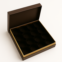 Caja de chocolate personalizada superventas con impresión de logotipo para productos de dulces y postres de embalaje de regalo