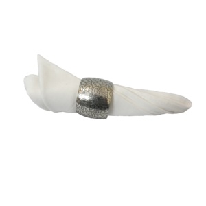 Popular Aluminium Napkin <b>Ring</b> Holder Elegant Restaurant and Hotel Dinnerware for Weddings and Table Decorative Centerpiece - Product Image 2