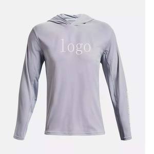 Jersey de pesca personalizado UPF 50 + para hombre, ropa de manga larga, transpirable, de gran calidad, Color sólido, 100% poliéster - Product Image 5