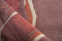 INDISCHER TEPPICH Flamingo 100% Neuseeländische Wolle Handgetuftet Dicker Hochflor Moderner Abstrakter Rechteckiger Anpassbarer Teppich mit Latex-Rückseite