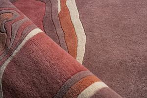 พรมอินเดียลายฟลามิงโก ทำจากขนแกะนิวซีแลนด์แท้ 100% ทอมือ หนานุ่ม ขนสูง ดีไซน์ทันสมัย รูปทรงสี่เหลี่ยมผืนผ้า ด้านหลังทำจากยางลาเท็กซ์ ป้องกันคราบสกปรก - Product Image 4