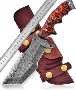 Couteau de style Tracker en acier Damas 2025 en gros fait à la main avec gravure sur logo personnalisé et emballage OEM - Product Image 4