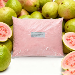 Poudre d'extrait de fruit de goyave sauvage séchée par pulvérisation |   Arôme naturel pour les boissons, la boulangerie et l'industrie alimentaire |   Emballage OEM 5 kg - Product Image 1