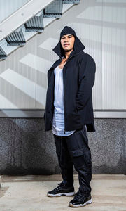 Gym Fitness Detachable Zip-Up Sleeveless Hoodie Running <b>Jogging</b> Hood Singlet Men's Bodybuilding Sleeveless Adjustable Hoodie Men - Product Image 5