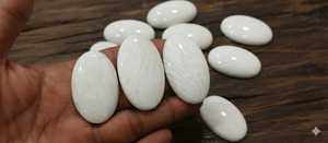Pierre de paume en scolecite de qualité AAA, pierre précieuse naturelle de Feng Shui, pierre de savon pour la méditation, pierre de paume en scolecite - Product Image 5