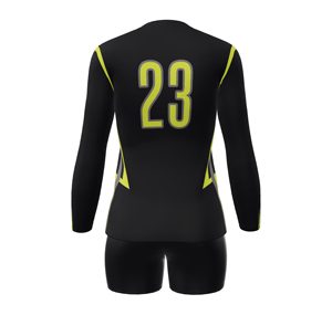 Ensemble d'uniformes de volley-ball personnalisé 2025 Nouveau design Tissu en maille respirant Vêtements d'équipe à séchage rapide Sublimation complète OEM ODM Usine - Product Image 2