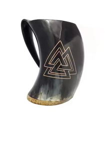 Tasse en corne fabriquée à la main Barware durable et unique par l'artisanat du croissant - Product Image 3