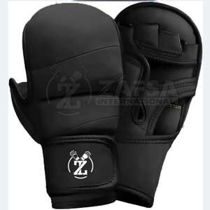 ถุงมือไฮบริดหนัง PU คุณภาพสูง ดูดซับความชื้นได้ดี ปรับแต่งได้สำหรับศิลปะการต่อสู้และมวย - Product Image 1