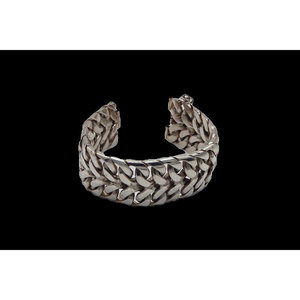 Massicce e spesse. 925 in argento Sterling a doppia treccia bracciale a maglie sottili a catena con caratteristiche di sicurezza - Product Image 4