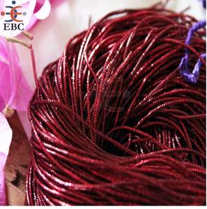 Fil de cuivre métallique en gros pour broderie, perlage et fabrication de bijoux, fil de broderie français Dabka 1 mm - Product Image 1