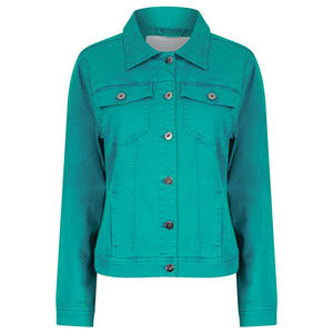 Nouvelle veste en jean de qualité supérieure pour femme veste en jean courte chaude d'hiver avec personnalisation de style vintage veste en jean tendance - Product Image 1