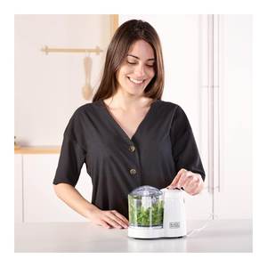 Picadora Eléctrica Black & Decker de 120W, 350ml, Blanca, Modelo ES9250070B, Molinillo BXCH120E - Product Image 3