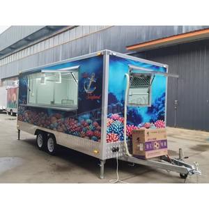 Remolque de catering multifunción móvil Remolque de concesión de camión de comida de nueva condición con núcleo de motor a la venta ahora - Product Image 5