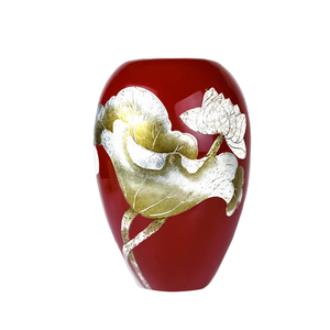 Jarrón de Lacado Artesanal Vietnamita, Tradicional, Ecológico, de Arte Popular, Material Natural, Artesanía para Decoración del Hogar y Uso Diario - Product Image 1