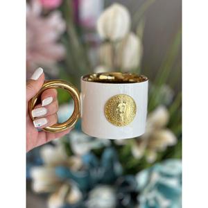 Tazza di porcellana quarto d'oro - Product Image 2