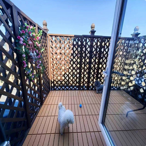 DIY Interlocking Wood Grain <b>Plastic</b> Deck <b>Tiles</b> Patio Pool Deck Flooring Eco-friendly Waterproof <b>Plastic</b> Flooring - Product Image 6