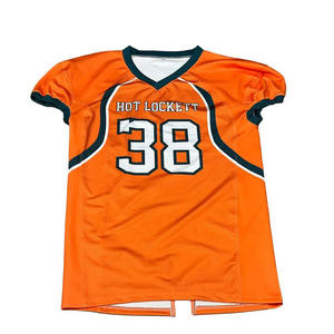 2025 Precio de fábrica Camiseta de fútbol americano más vendida Ropa DEPORTIVA UNIVERSITARIA personalizable Transpirable con mangas cortas - Product Image 1