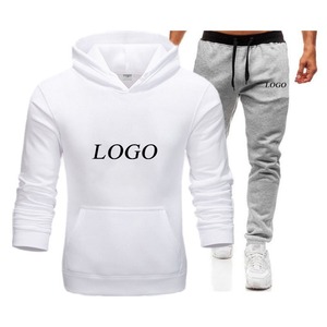 Men's Cotton Cropped Boxy Zip Hoodie Flared Sweatpants <b>Set</b> Custom Logo Winter Maternity <b>Sweat</b> Suits Wholesale - Product Image 6