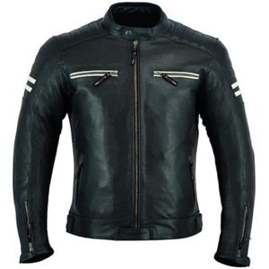 High Quality Men's Motorbike Jacket in Genuine Sheep Leather - Product Image 1